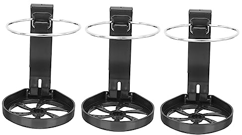 GETAJGHSD 3 Piezas Soporte para Bebidas de Coche Organizador de Almacenamiento para Vehículos Porta Vasos y Botellas de Agua Instalación Material Resistente Color Negro