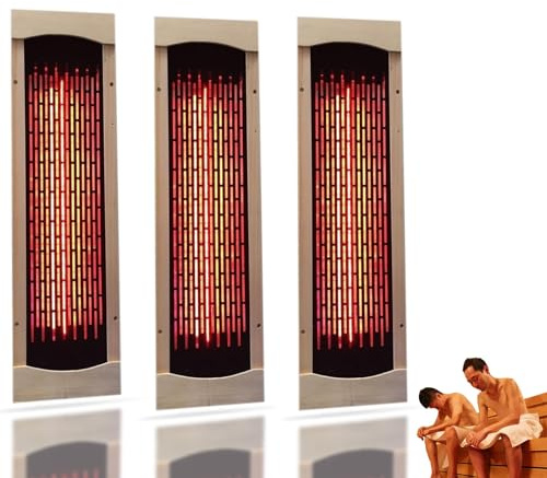 Ceramic Infrared Sauna Heater Tube, Sauna Steam Generator, Ceramic Infrared Heating Element Tube, 350W Portable Heating Pipe with Guard, for Home Spa, Hotel, Swimming Pool(3pcs)