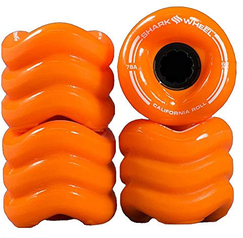 Sharkwheels California Roll Longboardrollen 60mm/78A (4er Set) (orange)