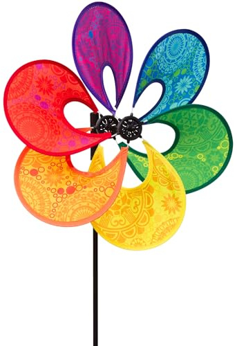 HQ Windspiel Paradise Flower Victorian Windrad Gartendeko mit Standstab