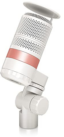 TC Helicon GoXLR MIC-WH Dynamic Broadcast Microphone with Integrated Pop Filter | Professional Dynamic XLR Microphone | White
