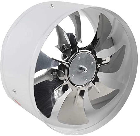 300mm Ventilador de extracción, Ventilador de extracción de conductos en línea Extractor de Viento, Funcionamiento silencioso, para ventilación de baños, cocinas y Cuartos de Cultivo