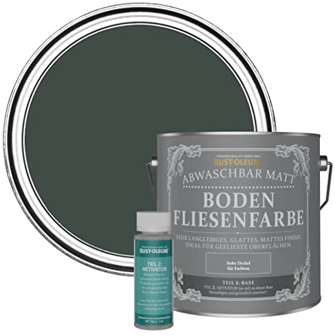 Rust-Oleum Green Washable Matt Floor Tile Paint - After Dinner 2.5L