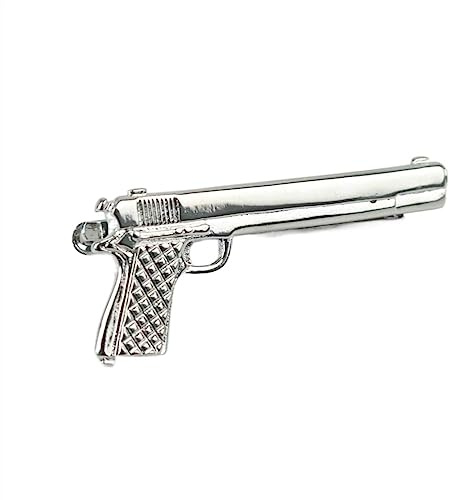 Tie Clips for Men,Personalised Tie Clip,Jewelry Beard Gun Ties Clips Gentlemen Bullet Classy Necktie Tie Bar Clasp Clip Pin (Color : 8, Size : One Size)