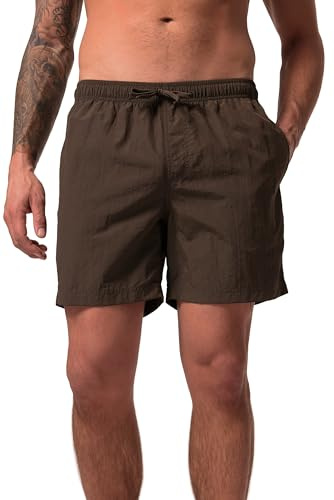 JP 1880 Hommes Grandes Tailles L-8XL Short de Bain, Collection Beachwear. Taille élastique Noisette 7XL 702532110-7XL