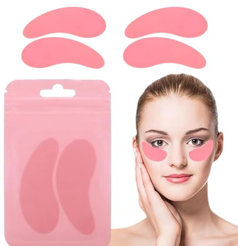 SGERUFZ 4 Pezzi Cuscinetti Occhi Riutilizzabili in Silicone per Estensione Ciglia, Isolamento per Ciglia Inferiori, Copertura per Sollevamento e Laminazione Ciglia (Patch Occhi Extension Ciglia)