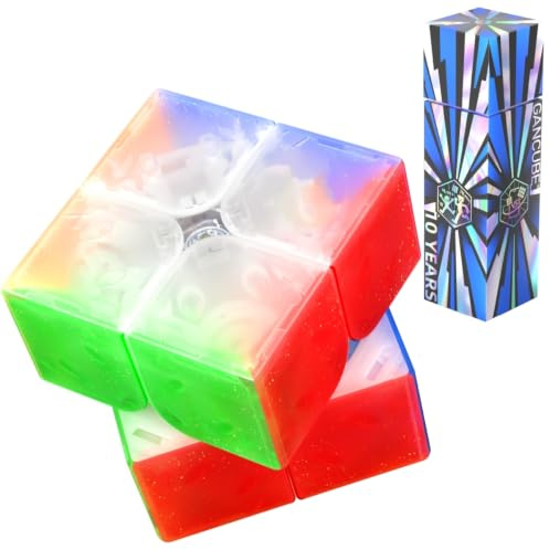 GAN 251 Leap UV (10th Version) 2x2 Zauberwürfel Magnetic Speed Cube GAN251 Leap Magic Puzzle Stickerless 2x2x2 Gans Cubes