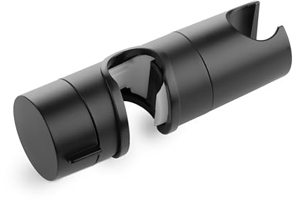 TATAY Support Pommeau de Douche Réglable Multiposition, Design Élégant | TATAY Support Pommeau de Douche Réglable | 20 25 mm | pour Barres Ø 20–25 mm | Design Élégant | Finition de Couleur, Noir
