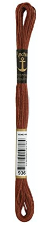 ANCHOR Broderi gängor sticktwist, löplängd: 8 m 936