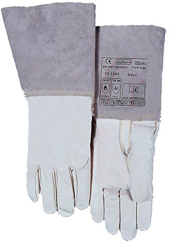 Weldas 10-1005S Schweißerhandschuh aus Kalbsleder, Größe S, 1 Paar
