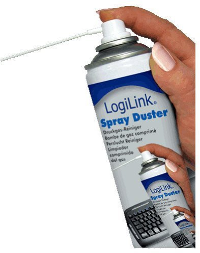Logilink Druckluftspray Air Duster 20 Stück Reinigungsspray Sprühkopfverlängerung für Computer PC Tastatur Auto Innenraum KFZ Notebook Kamera PS5 Heimwerken Basteln reinigen Reiniger