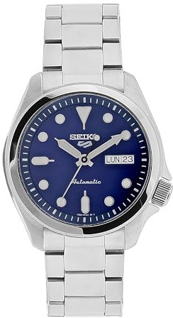 Seiko Herren Analog Automatik Uhr mit Edelstahl Armband SRPE53K1