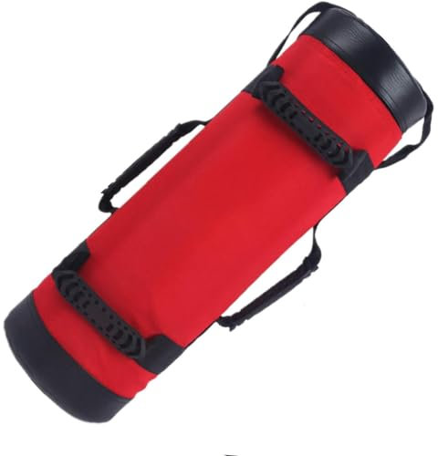 YZBBSH Sandbag Gewichtssack 5kg 10kg 15kg 20kg 25kg 30kg Power Bag Core Bag für Gewicht Fitness Training Sandsack (Kein Sand, Brauchen Sandsack Selber Befillen),Rot,20kg