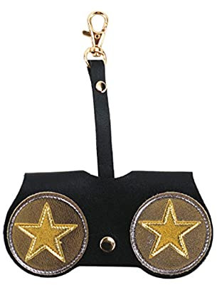 IKAAR Brillenetui Tragbar Sonnenbrillen Etui Brillentasche Brillen Schutzhülle Lesebrillenetui für Damen und Herren Schwarz