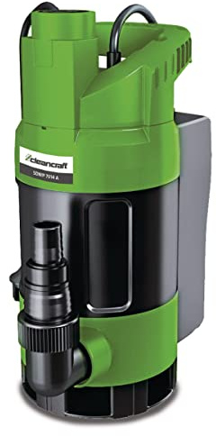 Cleancraft Tauchwasserpumpe 7014A (Kombi-Tauchdruckpumpe mit Start/Stopp Automatik, geeignet für Schmutz- und Klarwasser, max. Förderhöhe 8 m)