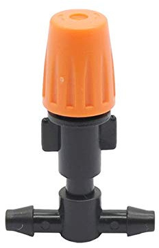 Tuyau de jardin rapide Connect 1/4 pouces Orange Garden irrigation par aspersion avec tees Connecteur Agriculture brumisateur de refroidissement for 4/7 mm Tuyau d' arrosage 10 pièces
