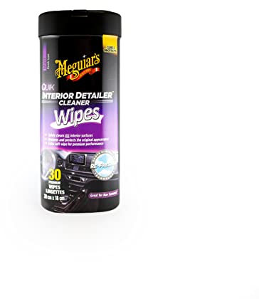 Meguiar's G13600EU Quik Interior Detailer Cleaning Wipes (tub of 30)