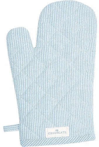 GreenGate Ofenhandschuh Alicia Pale Blue Blau Baumwolle Grillhandschuh BBQ