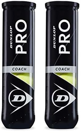Dunlop Tennisball PRO Coach - Für Coaching und Trainingseinheiten (1x4er Dose) (Packung mit 2)