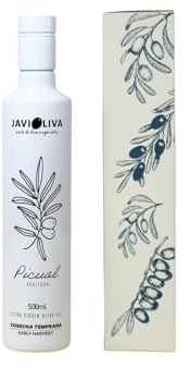JAVIOLIVA – AOVE PREMIUM Picual – Cosecha Temprana – Botella 500ml con Caja de Regalo Elegante – 100% Español – Ideal Gourmet