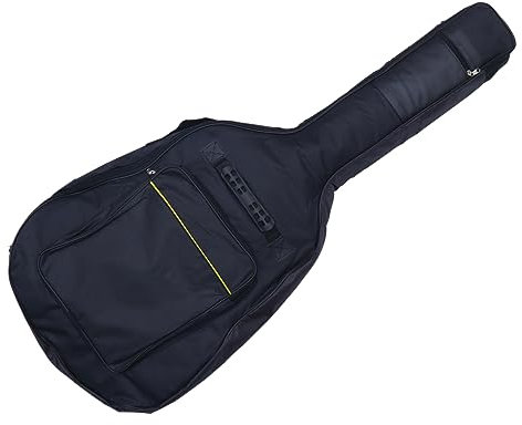 Amosfun Gitarrentasche Aus Oxford Doppelgurten Und Kleiner Vordertasche Für Folk Und Akustikgitarren