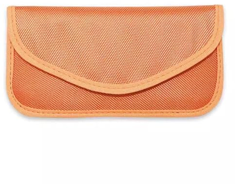 LMLXYZ Faraday Bag Faraday Bags Faraday Schlüsselanhänger-Schutz für Laptops, Telefone, Tablets und Autoschlüssel, Faraday-Käfig, Diebstahlschutz, Tracking (Color : Orange, Size : 20cmx10cm)