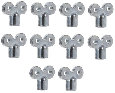 Artibetter 10pcs Radiator Valve Key Alloy Heating Key for Bleeding Air Radiator Bleed Valve Tool