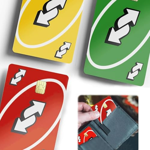 Raheem 3 adesivi per carte di credito, per carte di credito, colore rosso, giallo, verde