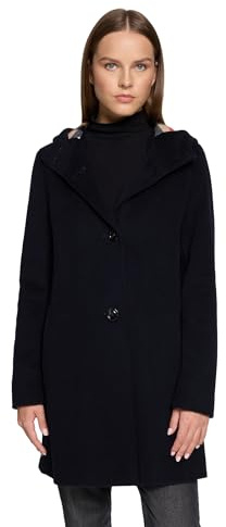 Gil Bret Damen Kurzmantel mit Kapuze 42, Dunkelblau