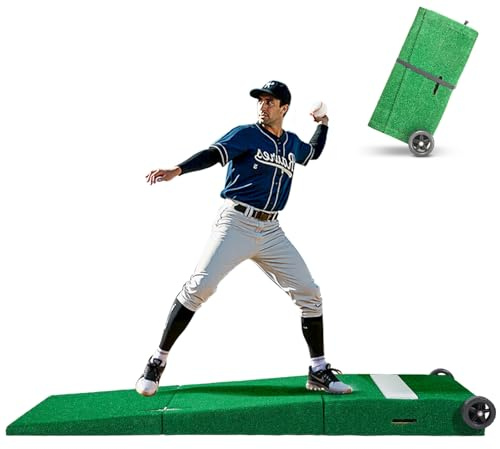 VEVOR Unisex – Erwachsene Mound Tragbarer Baseball Pitching Moun
