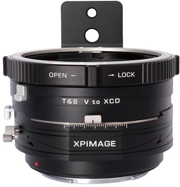 XPIMAGE Anello adattatore per obiettivo Tilt-Shift compatibile con obiettivo Hasselblad V a XCD X System Camera X1D X2D 907X