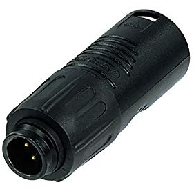 Rean XLR auf Mini-XLR 3-Pol Robuster Audio Adapter vergoldete Kontakte | RA3MT-B