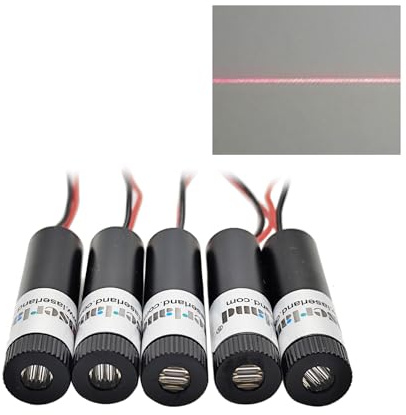 5pcs Red Light Source Line Projector Diode Module 12mm Diameter 5VDC 650nm
