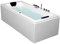 Whirlpool Vasca Venezia Made in Germany Destra o Sinistra 150/160/170 x 75 cm con 6 Massaggio Ugelli + con Rubinetti Runde Destro/Sinistra Vasca Angolare