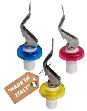 Universal Flaschenverschluss | Verschlüsse für Sekt, Wein, Bier uvm. | Hebelverschluss für dichten Halt | Wiederverwendbar und langlebig | Ideal für Haushalt, Picknicks und Partys | 3er-Set | Bunt