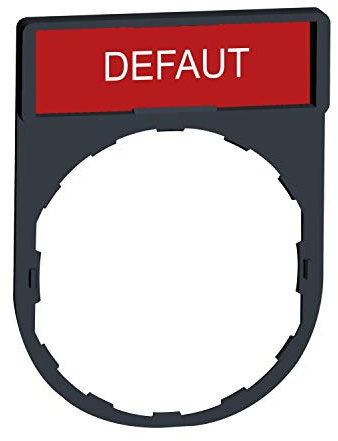 Schneider Electric Harmony XB Beschriftungsplatte für Serie XB4 Défaut