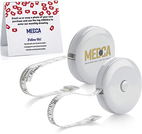 Nastro corporeo di misura - (2 confezioni) Nastri di misura per il corpo e monitor del peso del grasso, (pollici e cm)