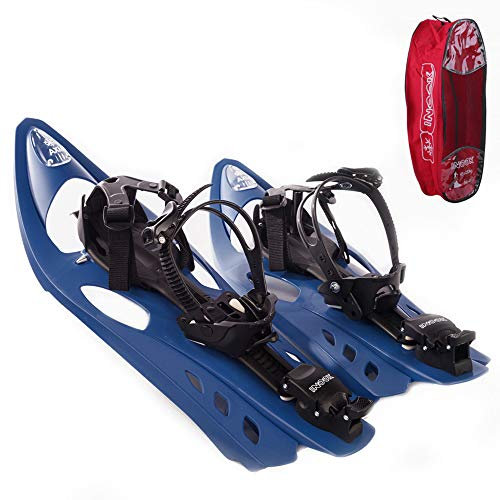 Inook AXM Schneeschuhe Mit Steighilfe - EU 36-47 - Set Mit Praktischer Tragetasche - Individuell Größenverstellbar Mit Vielen Patentierten Funktionen