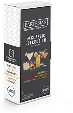 Bartesian The Classic Collection Cocktail Mixer Capsules, Variety Pack of 6 Cocktail Capsules, for Bartesian Premium Cocktail Maker (55350)