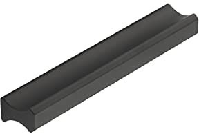 SOTECH Tirador para muebles STOCKHOLM BA 128 mm Tirador de aluminio anodizado negro Tirador de cocina