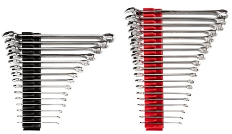 TEKTON Combination Wrench Set with Modular Organizers, 34-Piece (1/4-1 in., 6-24 mm) | WCB95302
