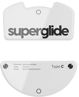 Pulsar Gaming Gears Superglide2 Type-C Maus-Skates für Viper v3 Pro, Weiß | Mikrotexturierte Kontrollfläche, Sanftes Gleiten, Präzise Stoppkontrolle, Robustes Aluminosilikatglas, Abgerundete Kanten