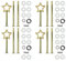 Zasjon 4 Ensembles Support Présentoir Gâteaux 3 Niveaux Accessoires pour Stand à Gâteaux Tiges Kits Métal, Support de Cupcake de Poignée de Plateau pour Mariage Anniversaire Fête