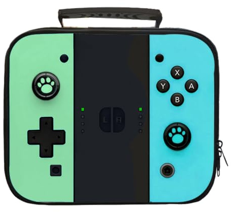 HTTDSLF Borsa Termica Bambini, Borsa per il Pranzo, Borsa Termica Porta Pranzo Bambini, adatta per lavoro, scuola, picnic, blu e verde
