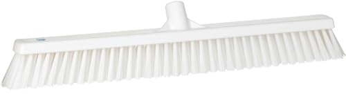 Vikan - Balayette combinée - Fibres dures/douces - Blanc
