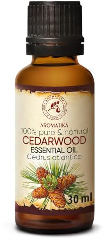Ätherisches Öl Zedernholz 30ml - Cedrus Atlantica - Marokko - Zedernholz Öl für eine gute Aromatherapie - Entspannung - Duftender Diffusor - Aroma-Lampe - Zedernöl