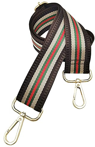 Verstellbarer Schultergurt Taschengurt Schulterriemen Umhängegurt für Schultertasche Tragetaschen und Handtaschen Breit 40mm -Streifen 75-135cm