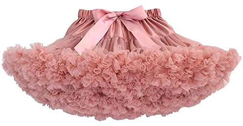 tutù Infantile Gonna Tutu Solido per Neonate Gonna Abito Tulle Bambino Morbido per Bambini Compleanno Beansand Rosa XS 0-12 Mesi