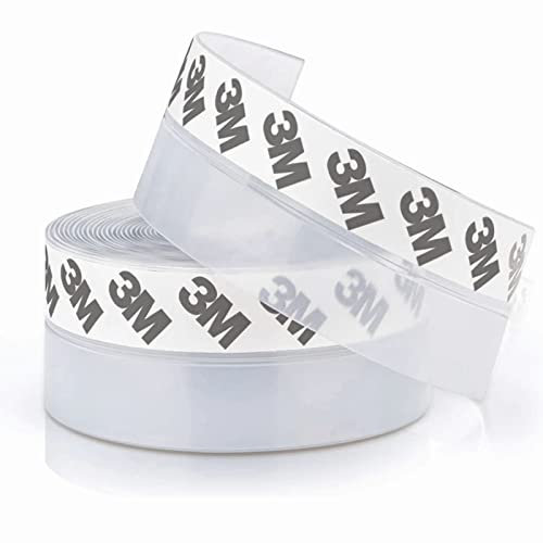 ZEACCT Silikon Dichtungsband, 10m x 35mm, Transparent, Selbstklebend, Multifunktions Dichtung für Türen, Fenster, Dusche, Garage