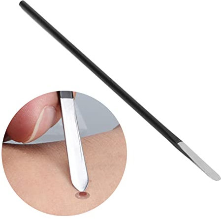 Cuchillo de Pedicura Acero Inoxidable, Cuchillo de pedicura para callos, Ergonómico Portátil Eliminación de Verrugas de Maíz Cuchillo de Pedicura para Hombres Mujeres